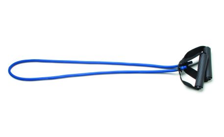 CanDo Exercise Tubing with Handles, 48 in (Resistance: Blue, 48 in)