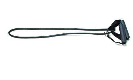 CanDo Exercise Tubing with Handles, 48 in (Resistance: Black, 48 in)