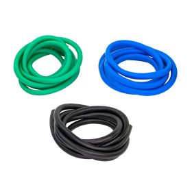 CanDo Latex Free Exercise Tubing PEP Pack (Pack: Moderate (green, blue, black))
