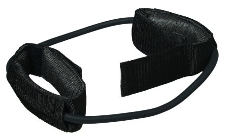 CanDo Tubing Exerciser with Ankle Cuffs (Resistance: Black)