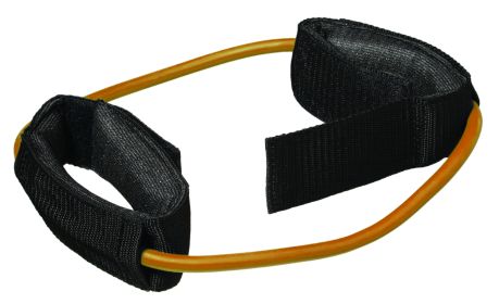 CanDo Tubing Exerciser with Ankle Cuffs (Resistance: Gold)