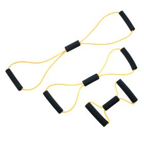 CanDo Bowtie Tubing Full Body Set (Resistance: Set (1 each 14 in 22 in 30 in) yellow)