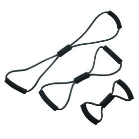 CanDo Bowtie Tubing Full Body Set (Resistance: Set (1 each 14 in 22 in 30 in) black)