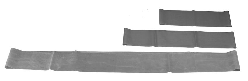 CanDo Band Loop Full Body Set (Resistance: Set (1 each 10 in 15 in 30 in) silver)