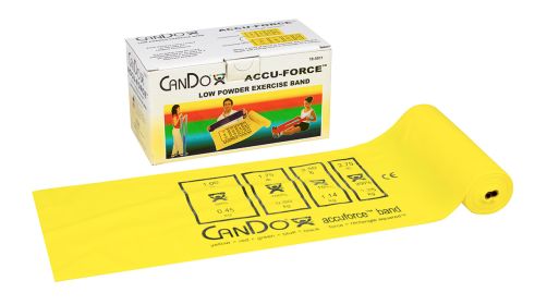 CanDo AccuForce Exercise Band, 6 Yard (Resistance: Yellow, 6 yard)