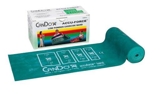 CanDo AccuForce Exercise Band, 6 Yard (Resistance: Green, 6 yard)