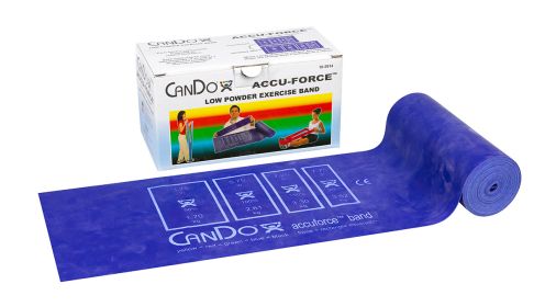 CanDo AccuForce Exercise Band, 6 Yard (Resistance: Blue, 6 yard)