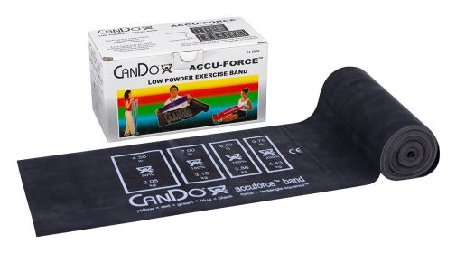 CanDo AccuForce Exercise Band, 6 Yard (Resistance: Black, 6 yard)