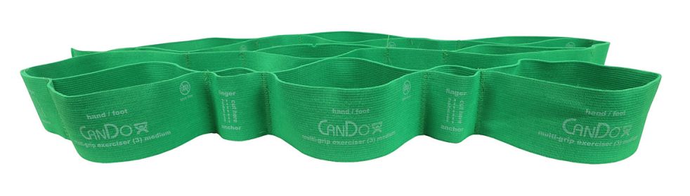 CanDo Multi-Grip Exerciser, 6 ft (Resistance: Medium, Green)