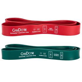 CanDo Intensity Loop Set (Set: Set of 2 red (light) 25 to 40 lb and green (medium) 40 to 55 lb)