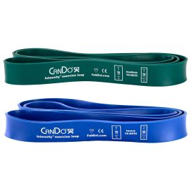 CanDo Intensity Loop Set (Set: Set of 2 green (medium) 40 to 55 lb and blue (heavy) 50 to 70 lb)