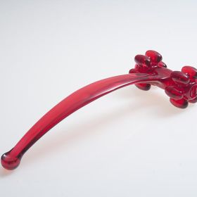 Pressure Positive Vibrassager Massage Tool (Color: Red)
