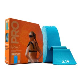 KT Tape Pro Precut 10 in Strips, 150 Count (Color: Laser Blue)