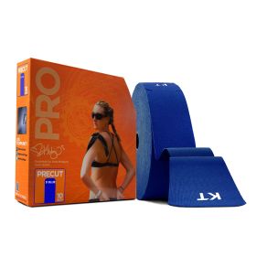 KT Tape Pro Precut 10 in Strips, 150 Count (Color: Sonic Blue)