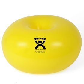 CanDo Donut Ball (size: 45 cm diameter x 25 cm high, yellow)