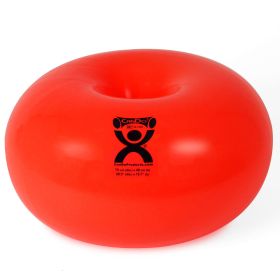 CanDo Donut Ball (size: 75 cm diameter x 40 cm high, red)