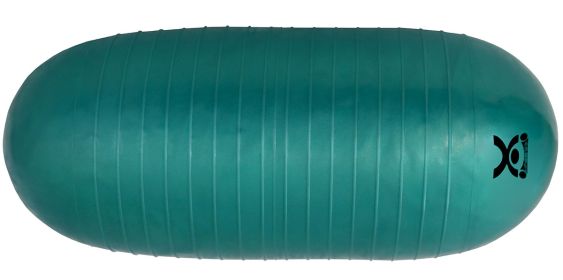 CanDo Inflatable Roller (size: 17 in x 7 in, green)