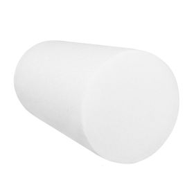 CanDo Round Foam Roller, White (size: 6 x 12 in)