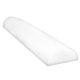 CanDo Half Round Foam Roller, White (size: 4 x 36 in)
