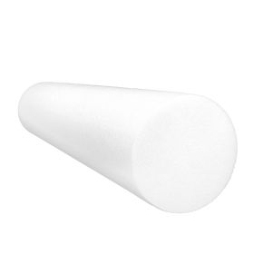 CanDo Round Foam Roller, White (size: 6 x 30 in)