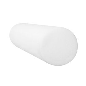 CanDo Round Foam Roller, White (size: 6 x 18 in)