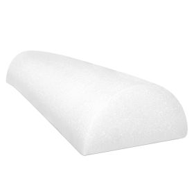 CanDo Half Round Foam Roller, White (size: 6 x 30 in)