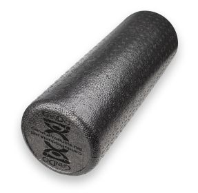 CanDo High Density Black Foam Roller (size: 6 x 18 in)