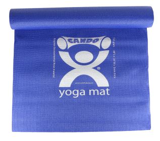CanDo Yoga Mat, Blue (Thickness: Standard, 1/6 in)