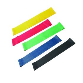 CanDo Band Loop 5 Piece Set (Length: 15 in 5 pc set (1 each yellow through black))