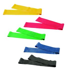 CanDo Band Loop 5 Piece Set (Length: 30 in 5 pc set (1 each yellow through black))