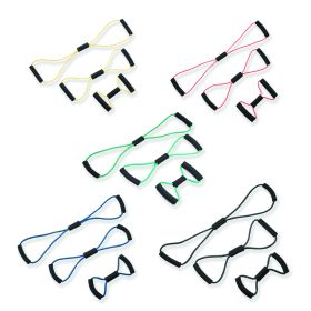 CanDo Bowtie Tubing Full Body Set (Resistance: 5 pc set (1 each yellow through black))