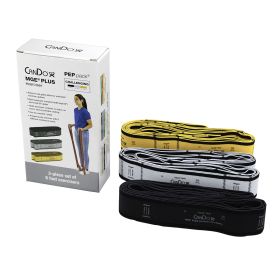 CanDo Multi-Grip Exerciser Plus PEP Pack (Pack: Challenging (1 each Black Silver Gold))