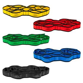 CanDo Multi-Grip Exerciser Plus, 6 ft (Resistance: Set of 5 (1 each yellow through black))