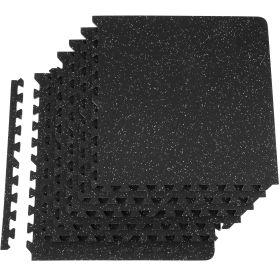 EVA Interlocking Foam Floor Mats, 0.56 in Thickened Puzzle Rubber Tiles, 24 x 24 in (Pack Size: 6 pcs)