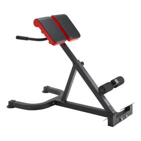 Roman Chair Hyperextension Bench, Adjustable Extension Machine, Multi-Function (Weight Capacity: 300 lb)