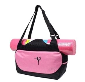 Yoga Mat Tote Bag, Breathable Pouch (Color: Pink)