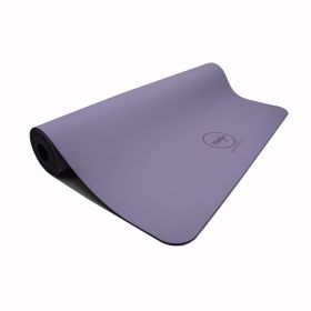 PU & Natural Rubber Yoga Mat, 5mm (Color: Purple)
